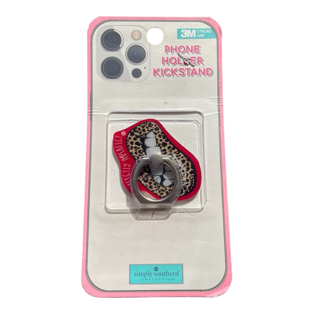 Simply Southern Phone Holder Kickstand - Red and Silver